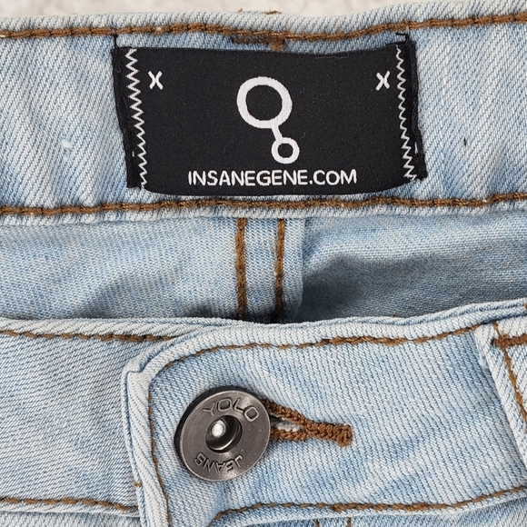 Insane Gene Women's Mid Rise Ankle Bootcut Jean - 13/30 - Picture 3 of 7